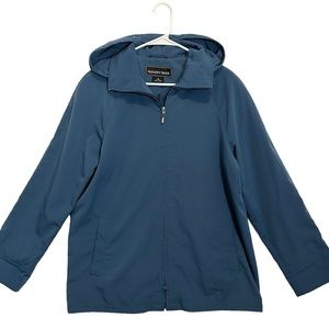 Regent Park Women Jacket Lightweight Hooded Blue size Medium